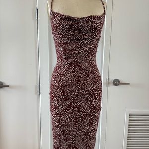 Endless Blu. stretchy printed dress